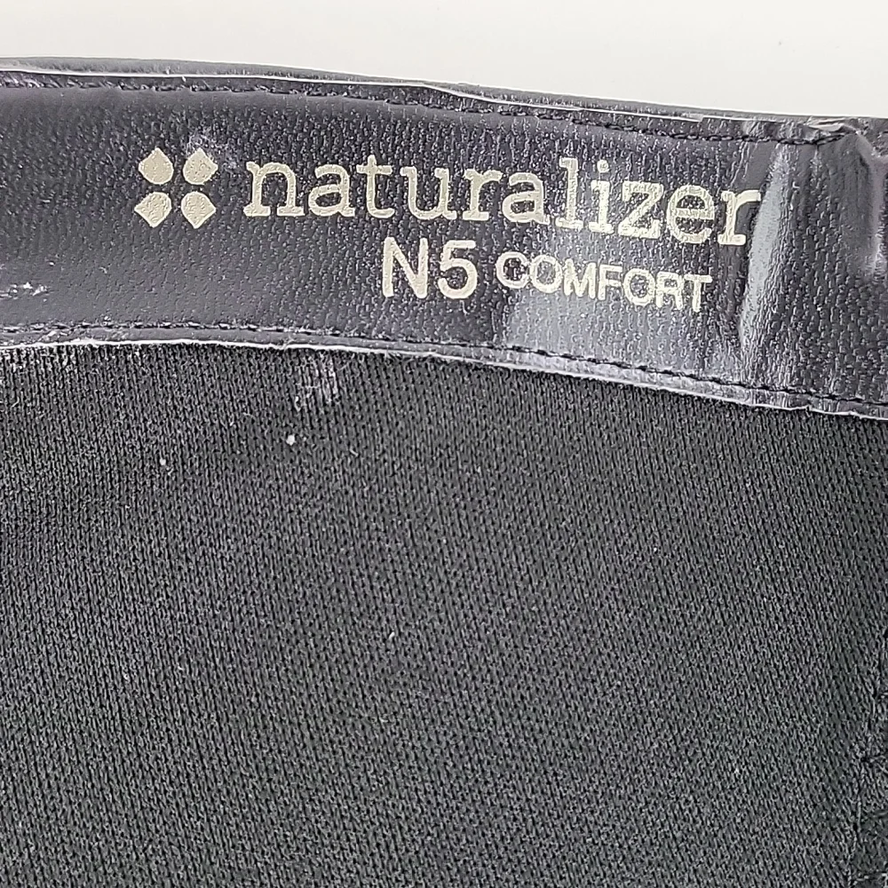 Naturalizer Black Leather Knee-High Riding Boots